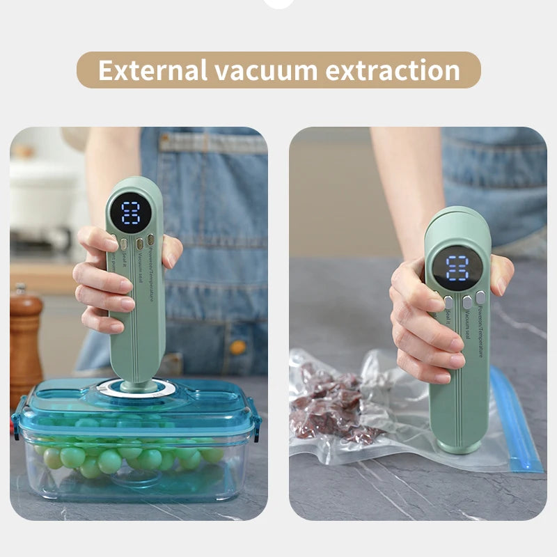 Portable USB Rechargeable Mini Vacuum Sealer with Bags