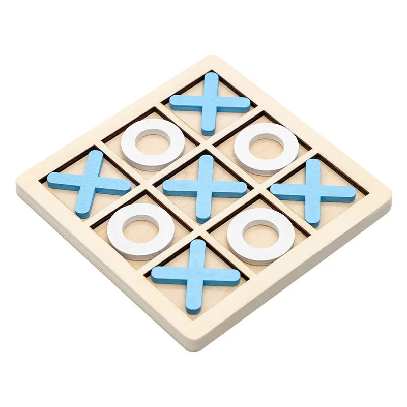 Classic Solid Wood Tic Tac Toe Game Set