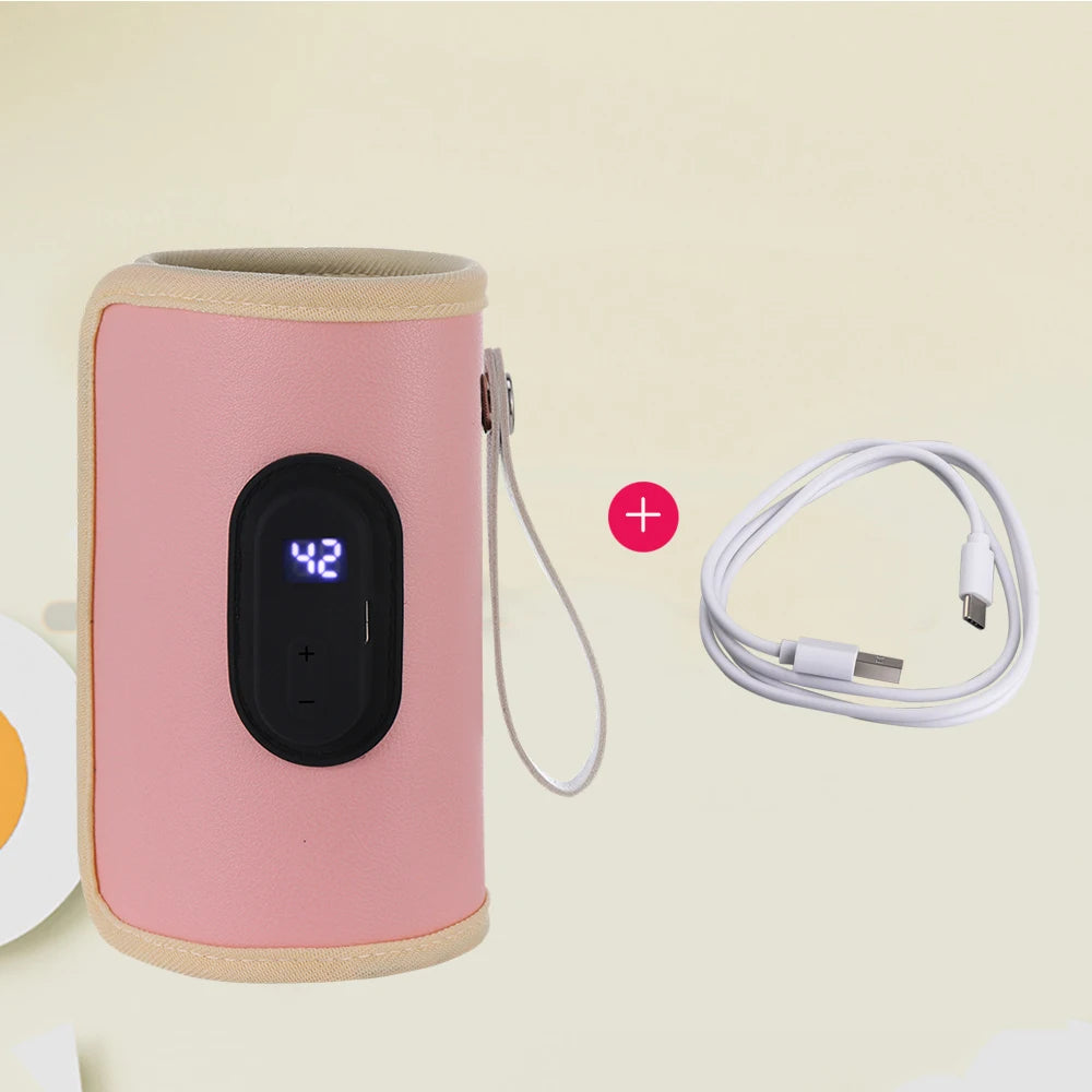 USB Baby Bottle Warmer – Portable & Adjustable Heating Sleeve