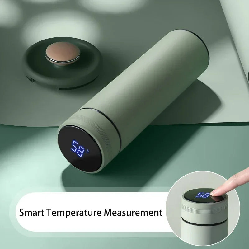 Sleek 500ML Smart Temperature Display Insulated Thermos Bottle