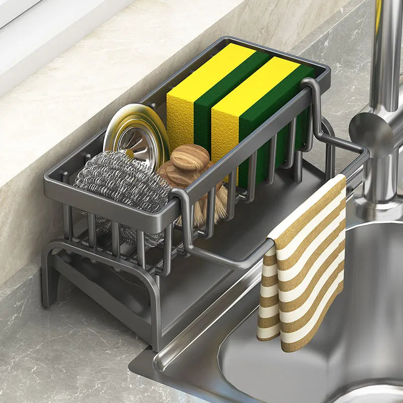 Multi-Purpose Sink Rack – Drain, Store, Organize Easily