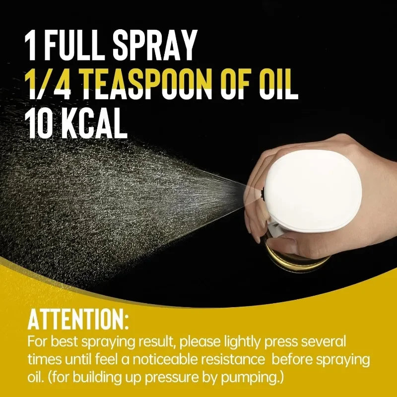 Elegant Oil Spray Dispenser – Refillable Kitchen Mist Bottle