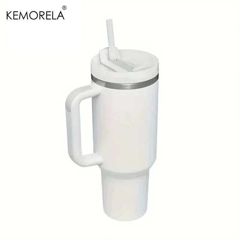 Fantastic 30/40oz Stainless Steel Tumbler with Handle, Lid & Straw