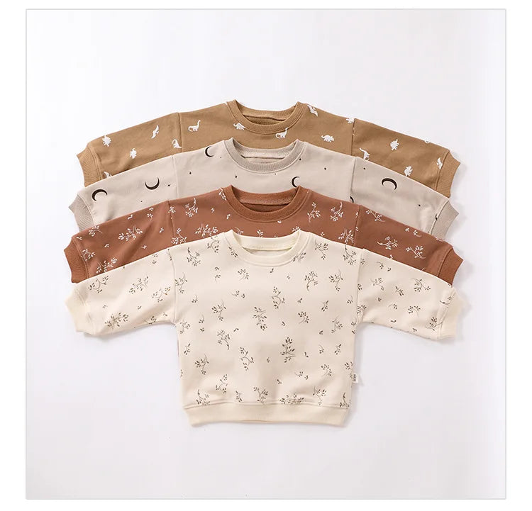 Baby’ Autumn Cotton Knit Set – Cozy Pullover & Pants