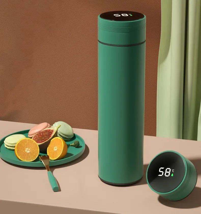 Sleek 500ML Smart Temperature Display Insulated Thermos Bottle