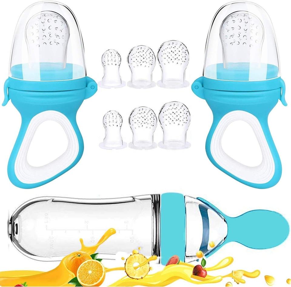 Silicone Baby Feeding Spoon Pacifier Training Bottle