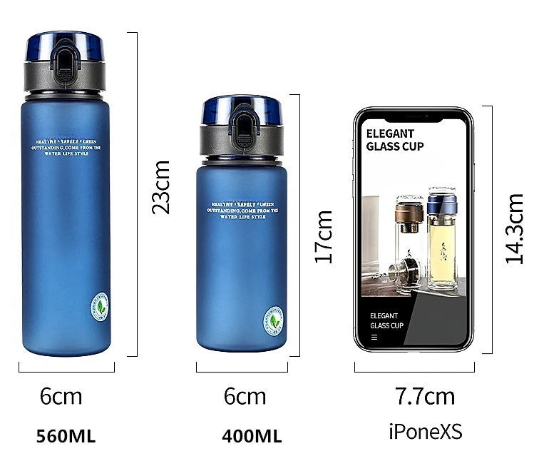 BPA-Free Leak-Proof Sports Water Bottle for Hiking and More