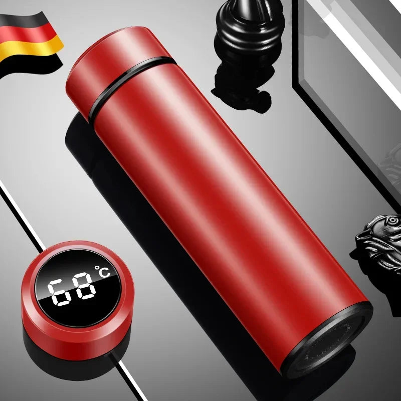 Sleek 500ML Smart Temperature Display Insulated Thermos Bottle