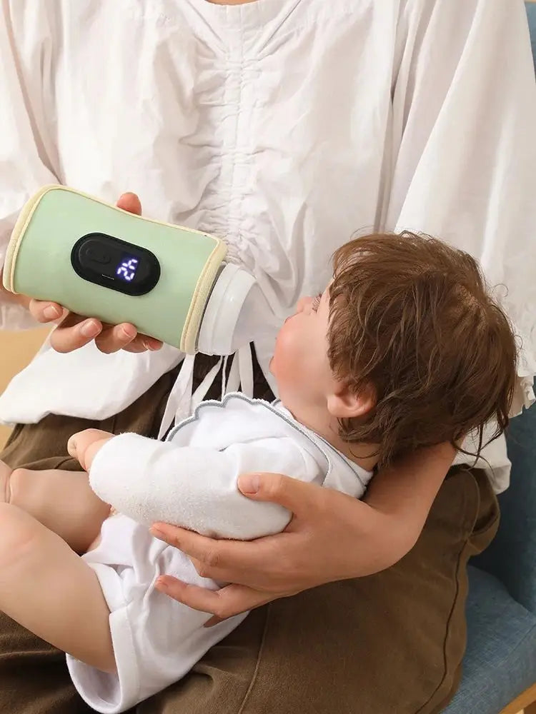 USB Baby Bottle Warmer – Portable & Adjustable Heating Sleeve