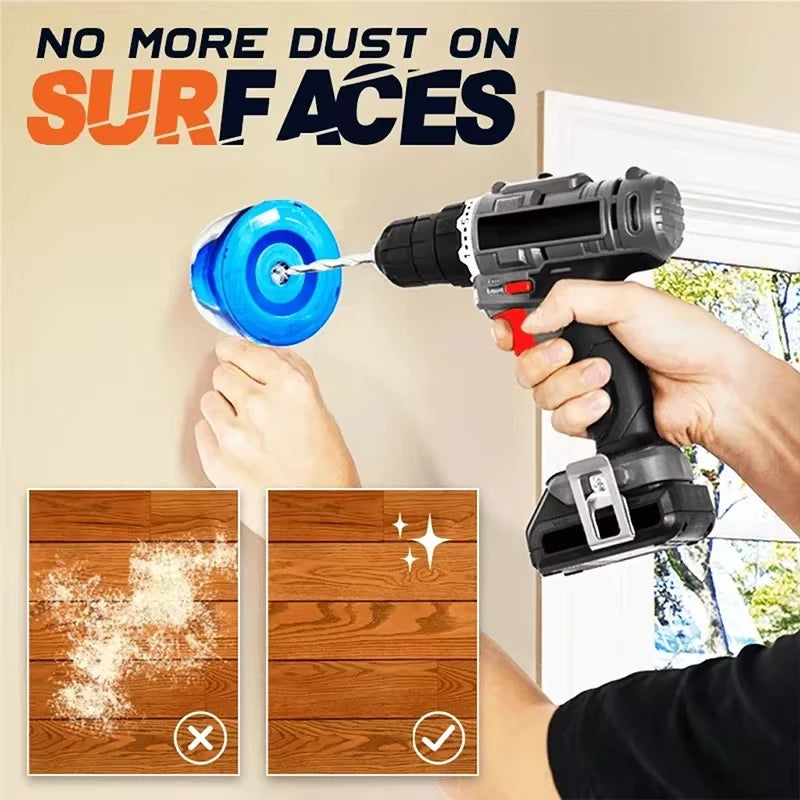 Electric Drill Dust Collector Cover – Universal Bowl-Shaped Dust Catcher (4–10mm Bi