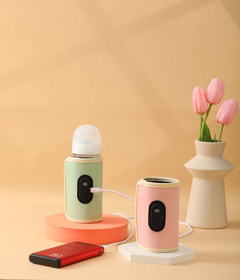USB Baby Bottle Warmer – Portable & Adjustable Heating Sleeve