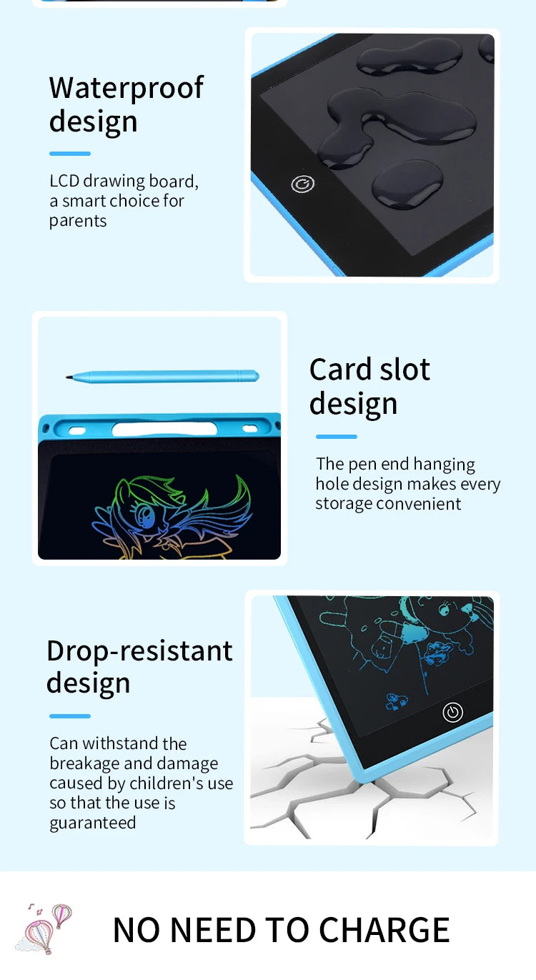 Rechargeable LCD Drawing Tablet for Kids – Creative Fun