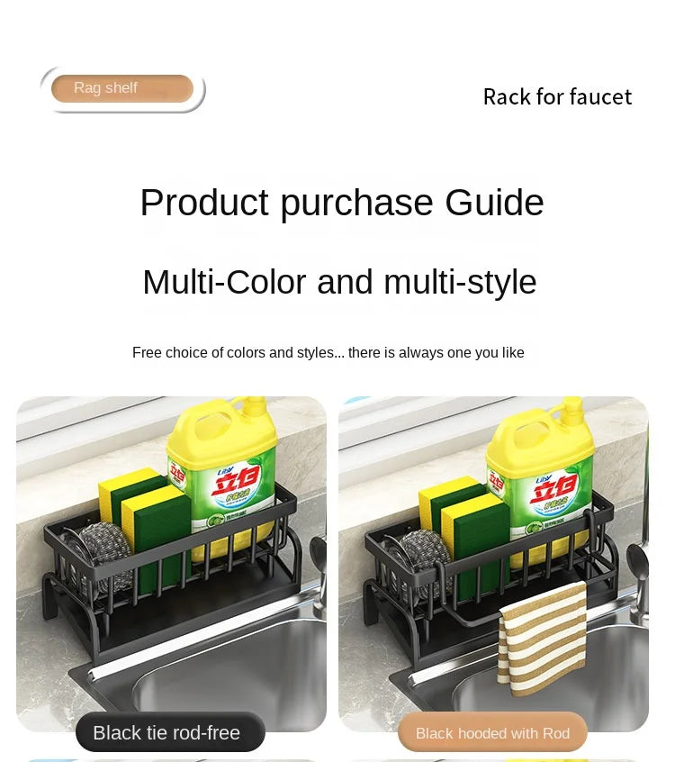 Multi-Purpose Sink Rack – Drain, Store, Organize Easily