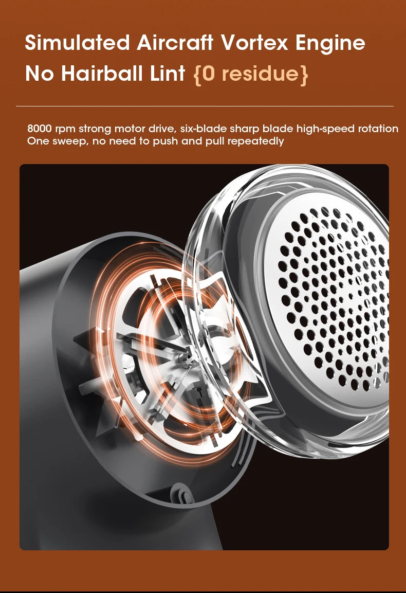 USB Rechargeable Fabric Shaver with LED Display – Safe & Powerful