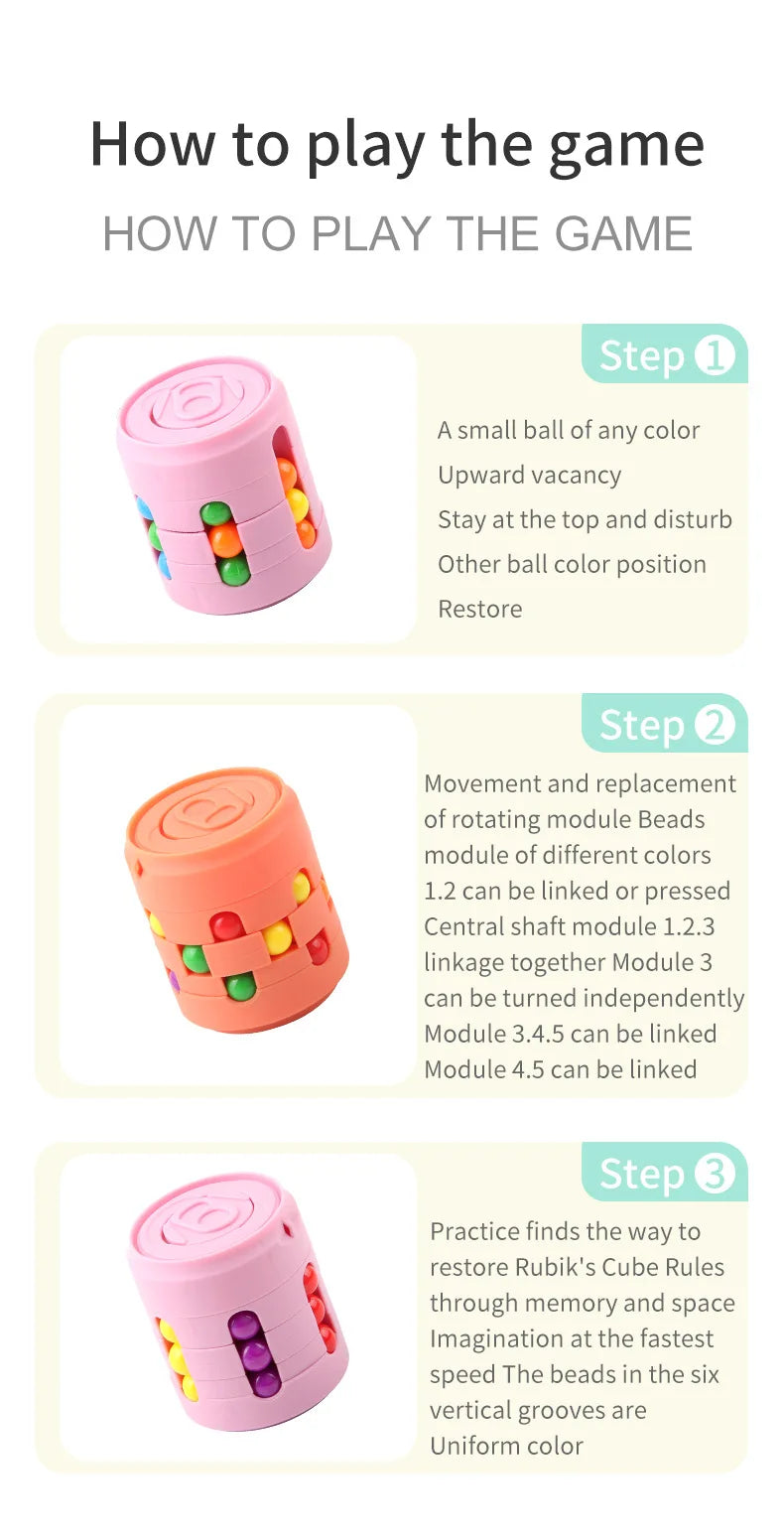 Magic Bean Fidget Spinner – Stress Relief Toy for Kids