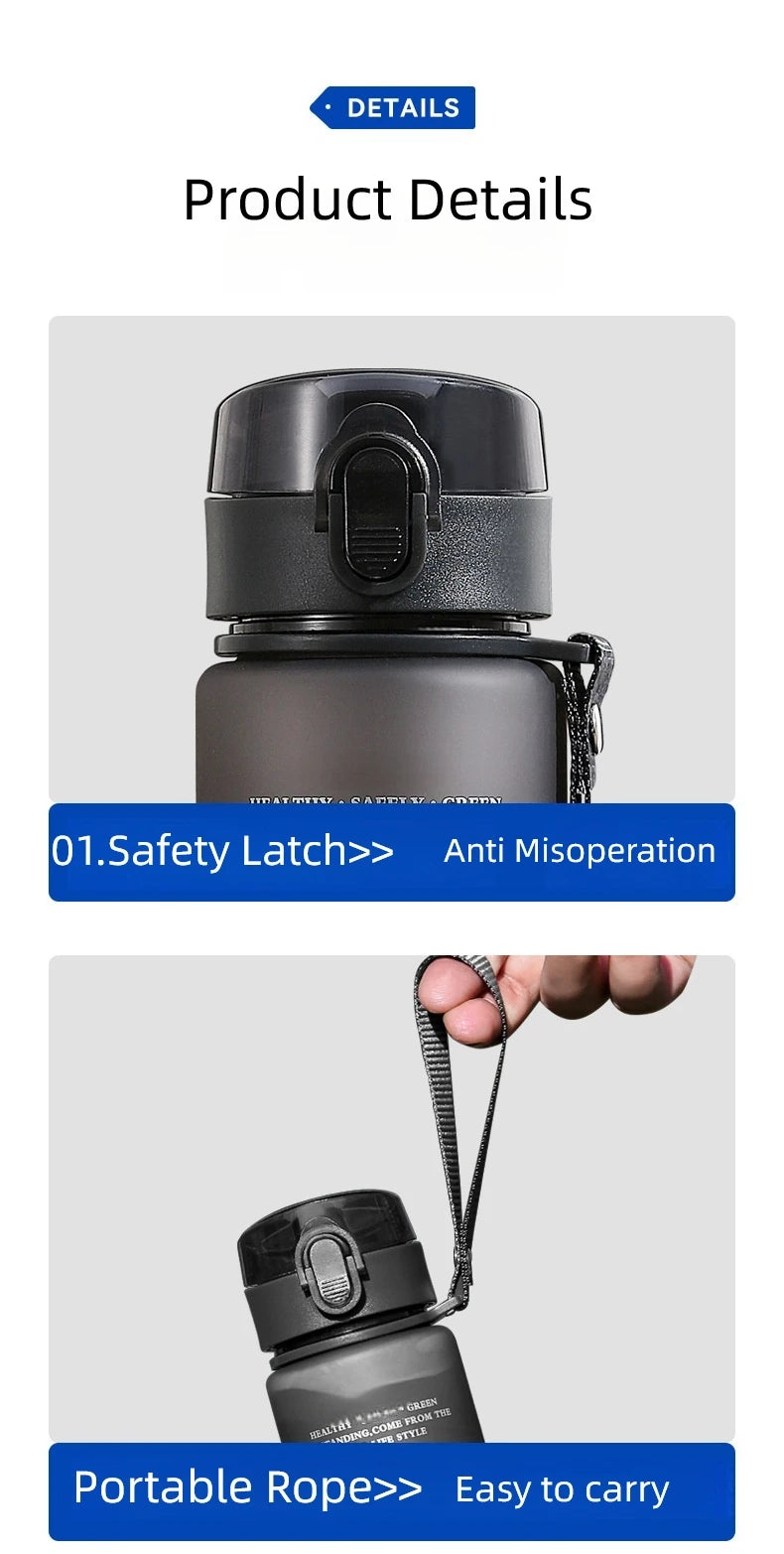 BPA-Free Leak-Proof Sports Water Bottle for Hiking and More