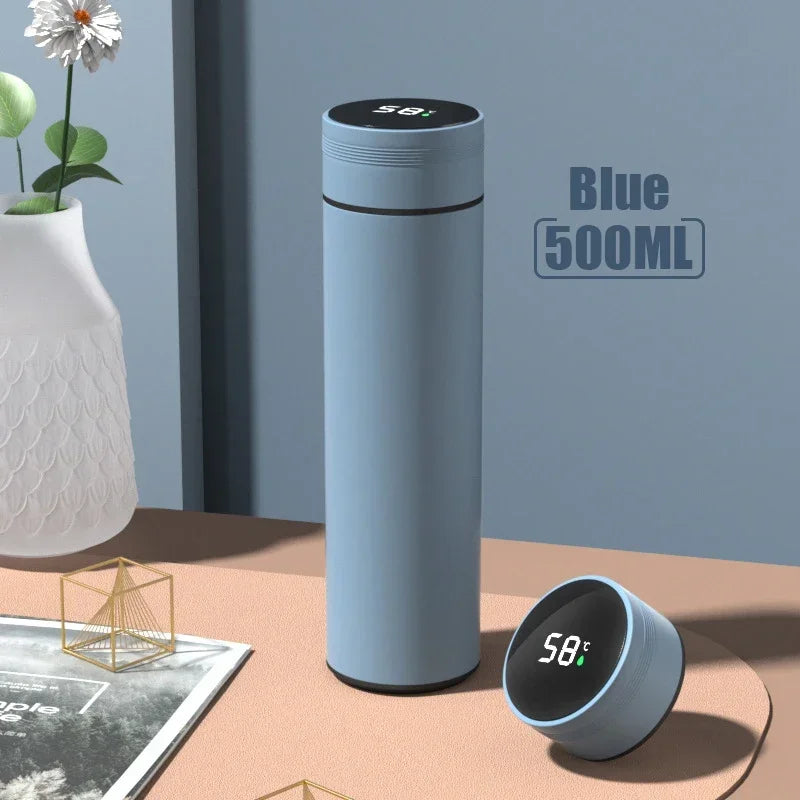 Sleek 500ML Smart Temperature Display Insulated Thermos Bottle