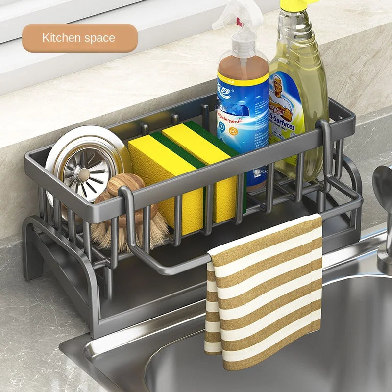 Multi-Purpose Sink Rack – Drain, Store, Organize Easily