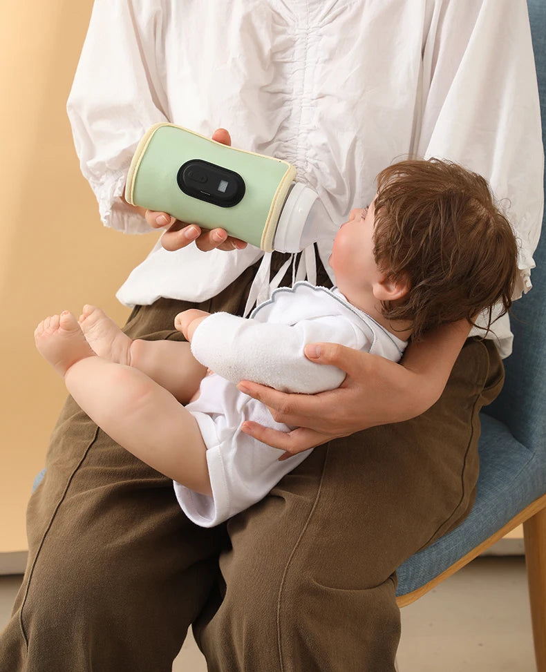 USB Baby Bottle Warmer – Portable & Adjustable Heating Sleeve