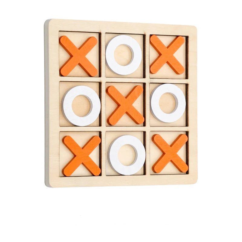 Classic Solid Wood Tic Tac Toe Game Set