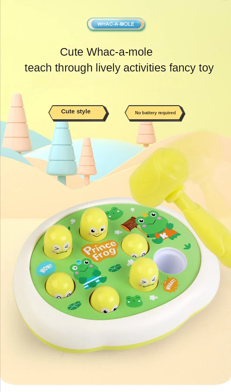 Montessori Knock Game – Cartoon Animal Whac-A-Mole