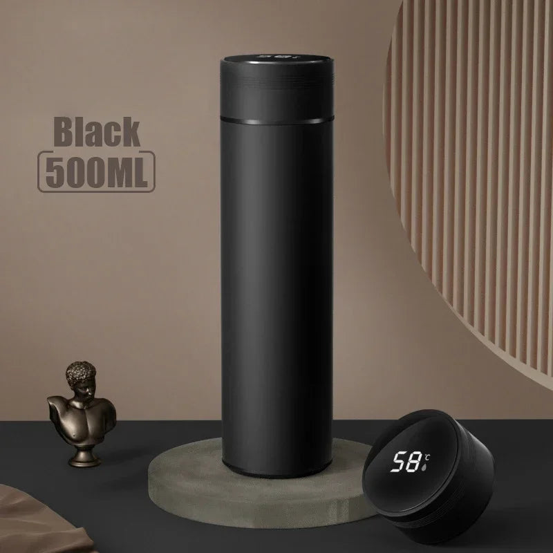 Sleek 500ML Smart Temperature Display Insulated Thermos Bottle