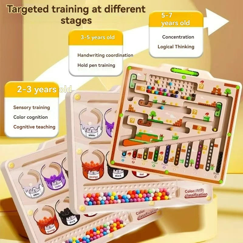 Magnetic Maze Ball Puzzle for Kids – Logic Training