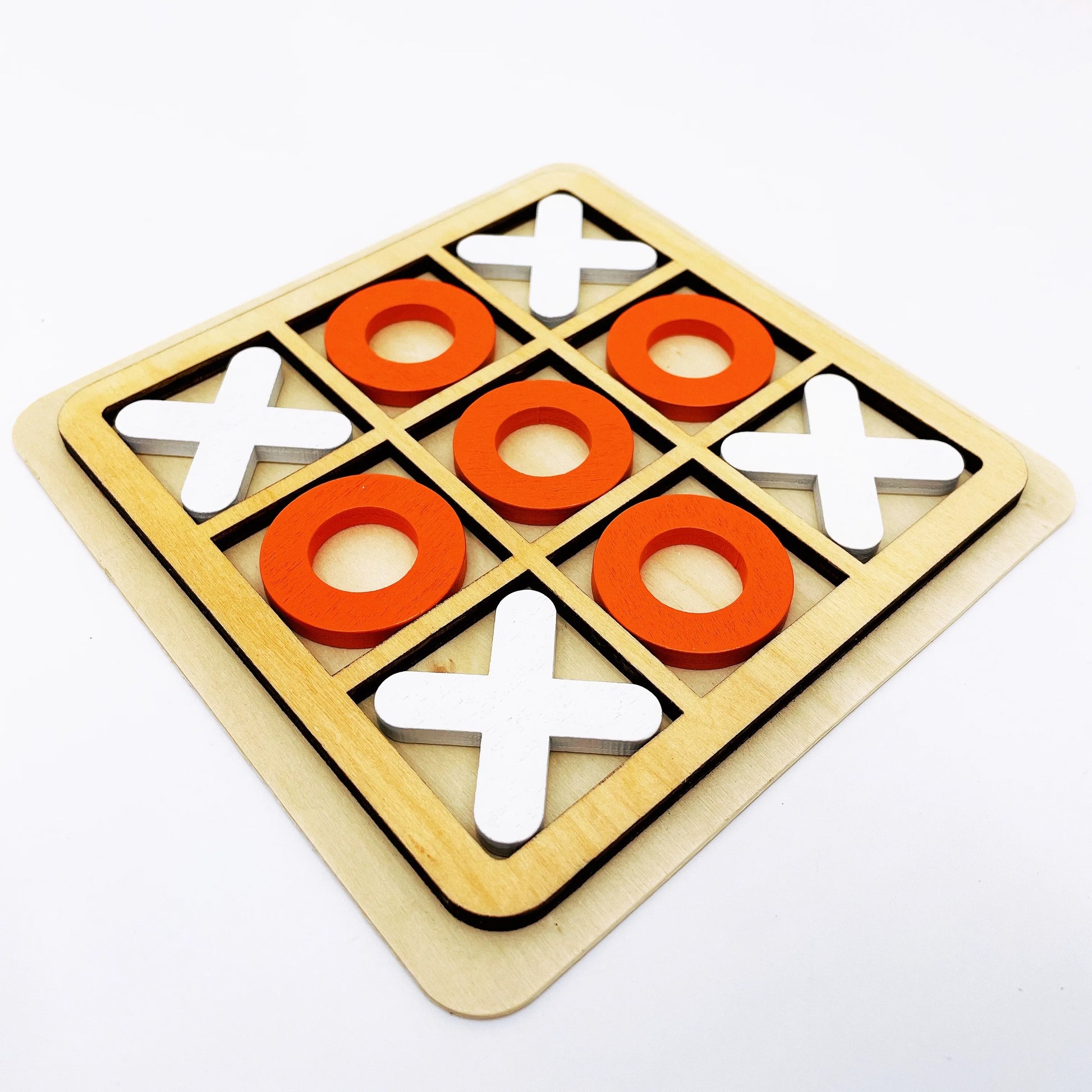 Classic Solid Wood Tic Tac Toe Game Set