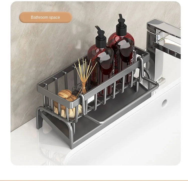 Multi-Purpose Sink Rack – Drain, Store, Organize Easily
