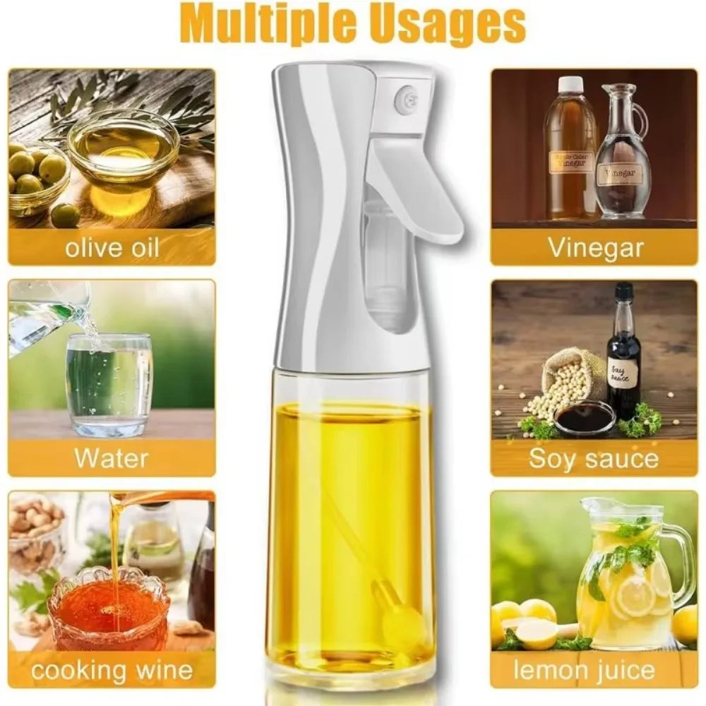 Elegant Oil Spray Dispenser – Refillable Kitchen Mist Bottle