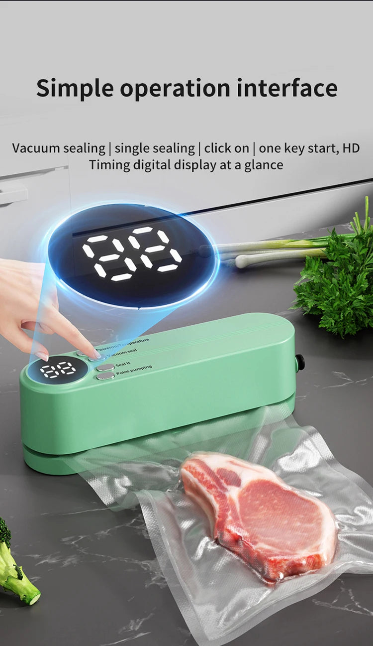 Portable USB Rechargeable Mini Vacuum Sealer with Bags
