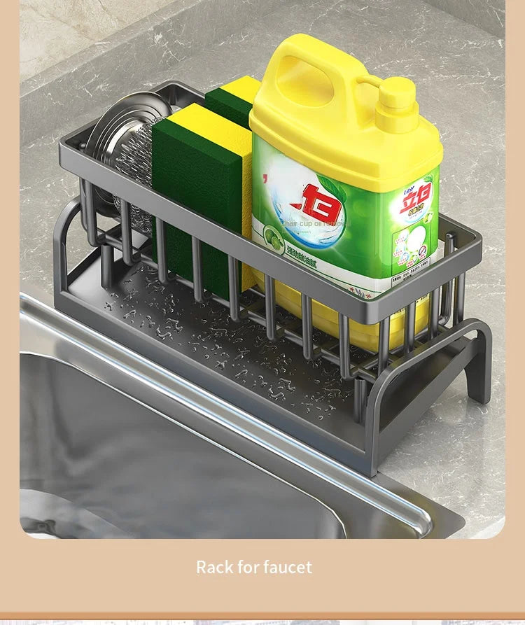 Multi-Purpose Sink Rack – Drain, Store, Organize Easily