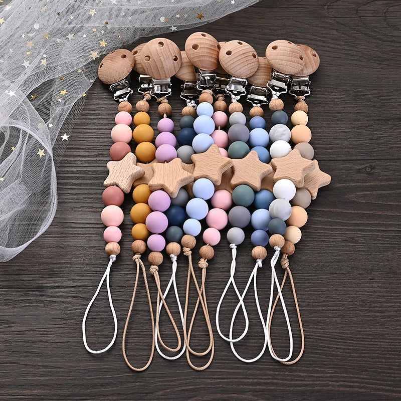 StarryWood Baby Pacifier Clip