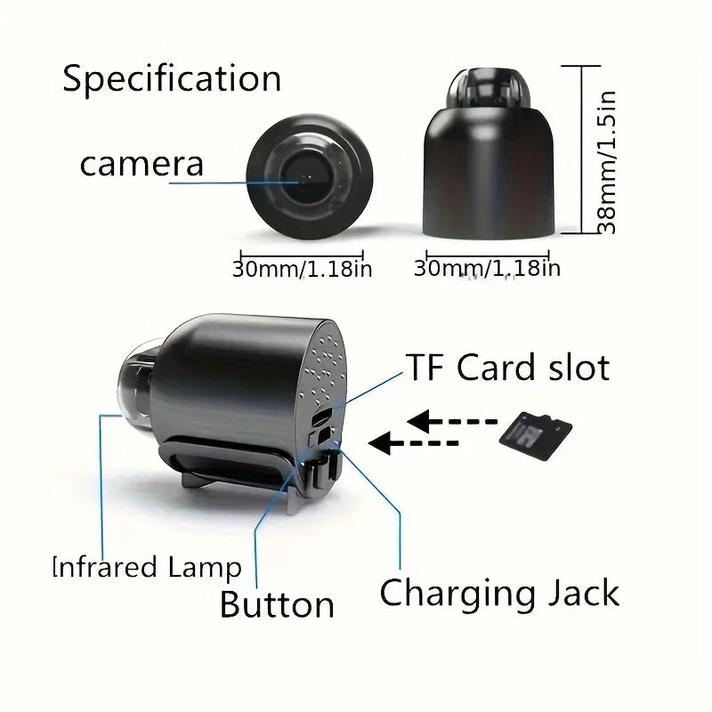 Mini WiFi HD Camera Baby Monitor Night Vision