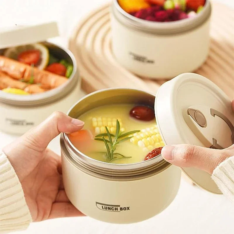 Portable Insulated Stackable Thermal Lunch Box Set