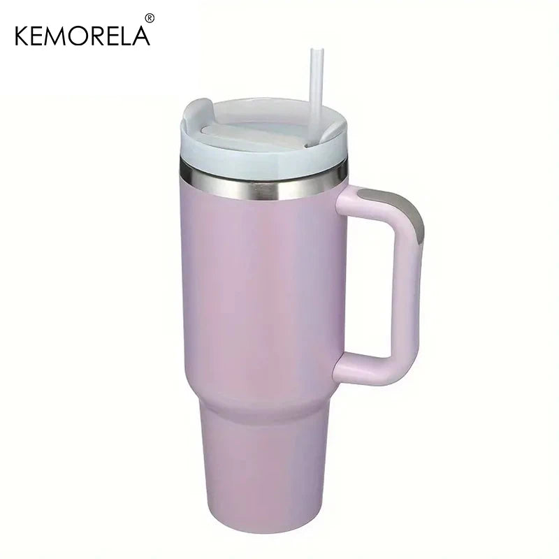 Fantastic 30/40oz Stainless Steel Tumbler with Handle, Lid & Straw