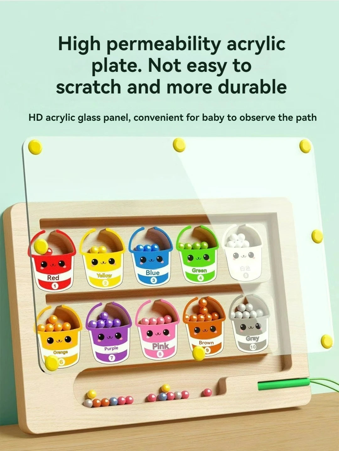 Magnetic Maze Ball Puzzle for Kids – Logic Training