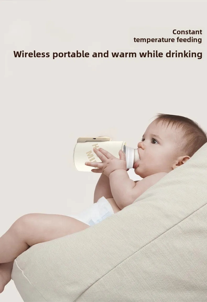 SmartWarm Rechargeable USB Baby Bottle Warmer – Adjustable Temperature Display