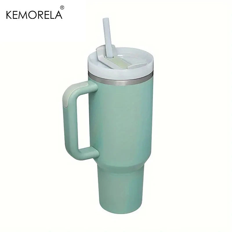 Fantastic 30/40oz Stainless Steel Tumbler with Handle, Lid & Straw