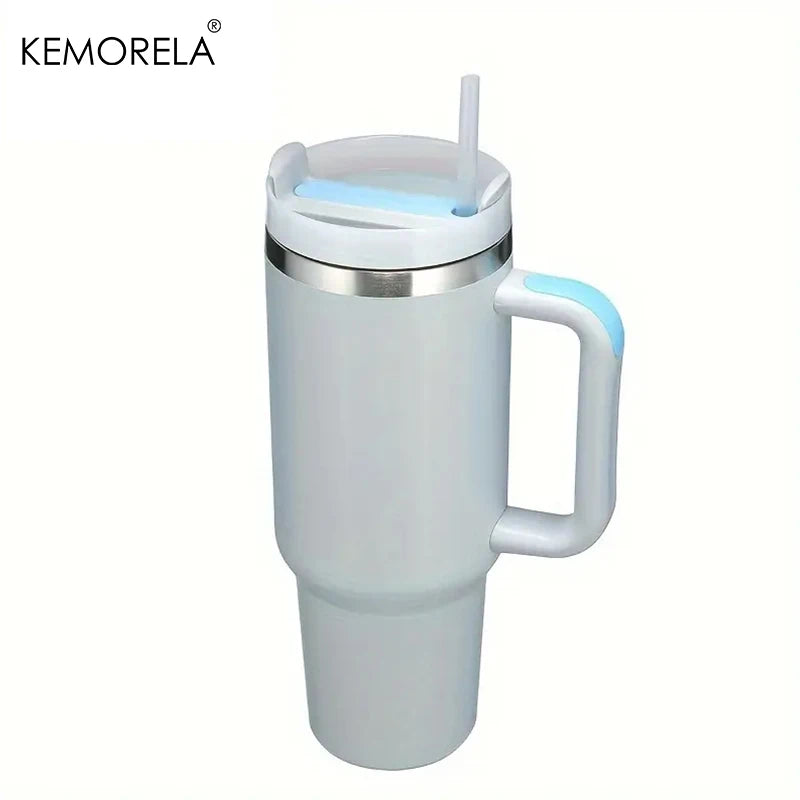 Fantastic 30/40oz Stainless Steel Tumbler with Handle, Lid & Straw
