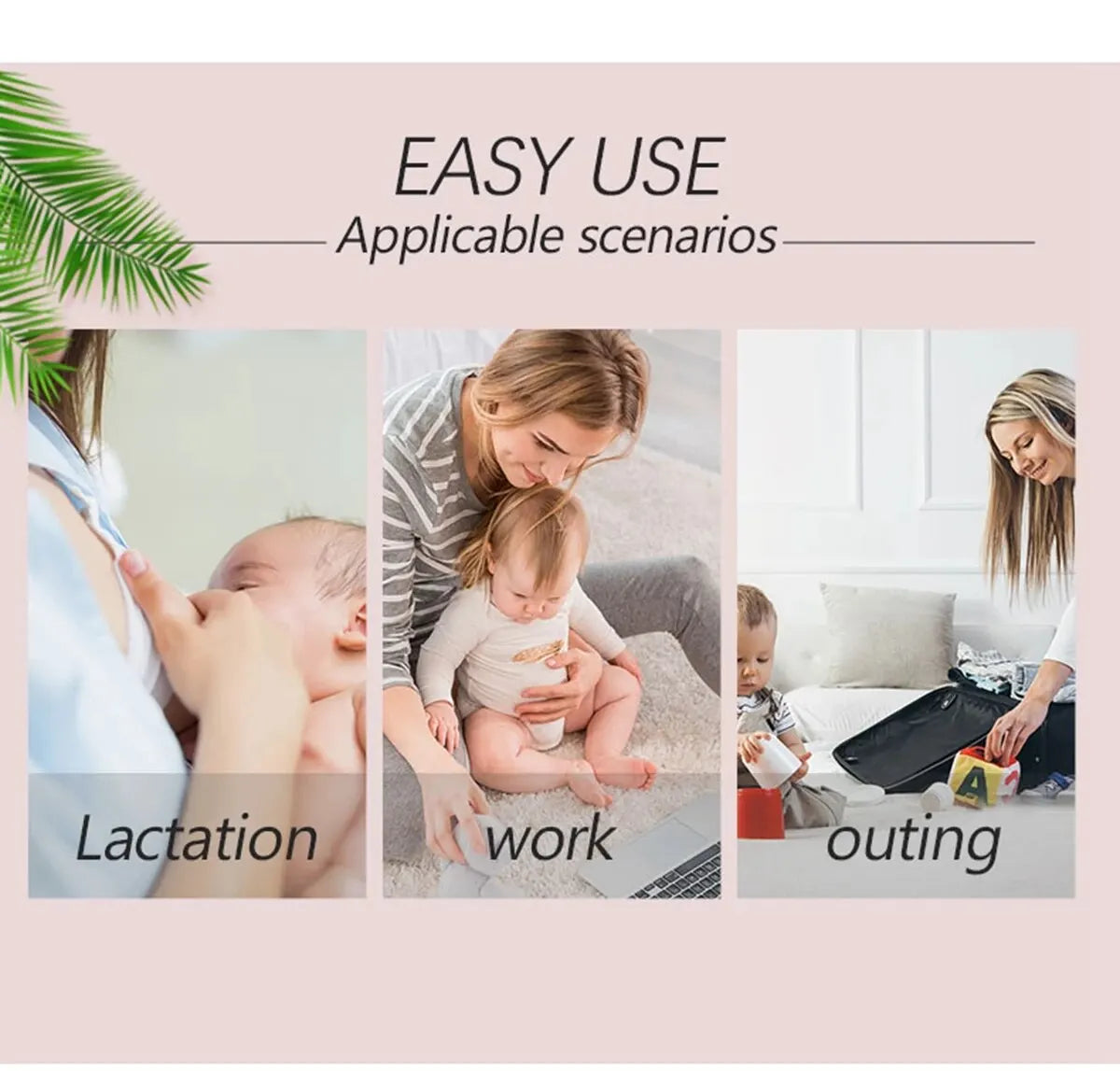 Organic Reusable Bamboo Nursing Pads, Washable Breastfeeding Essentials