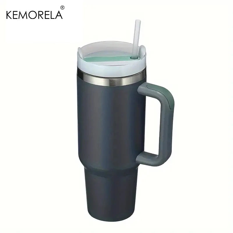 Fantastic 30/40oz Stainless Steel Tumbler with Handle, Lid & Straw