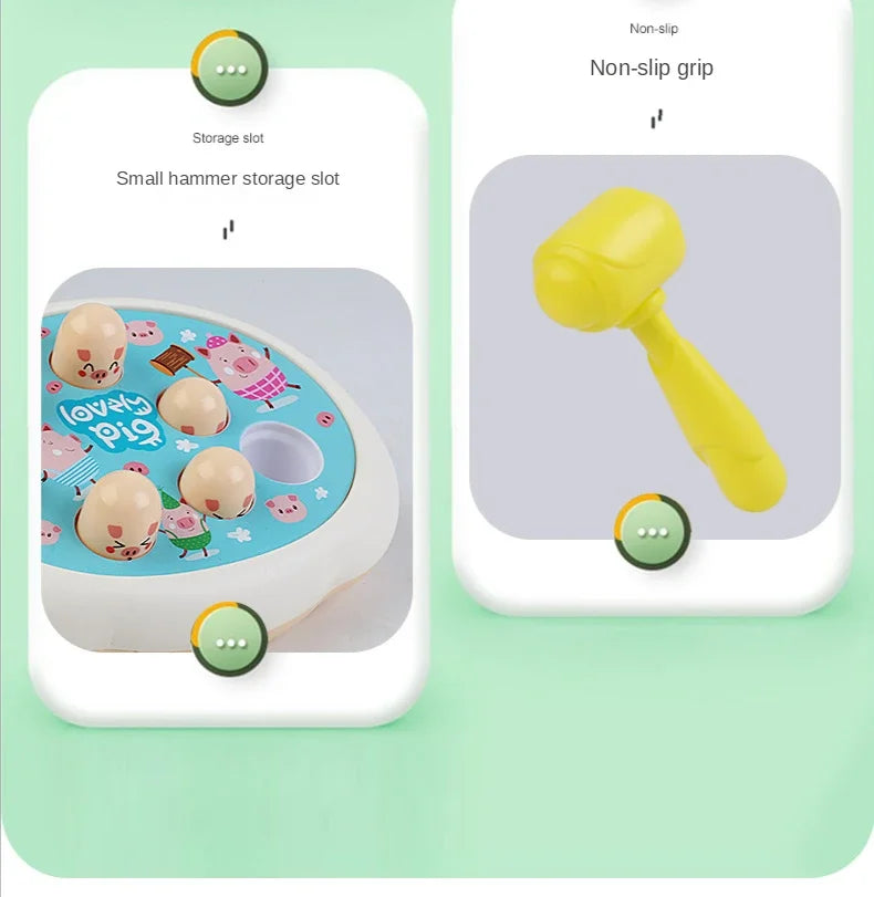 Montessori Knock Game – Cartoon Animal Whac-A-Mole