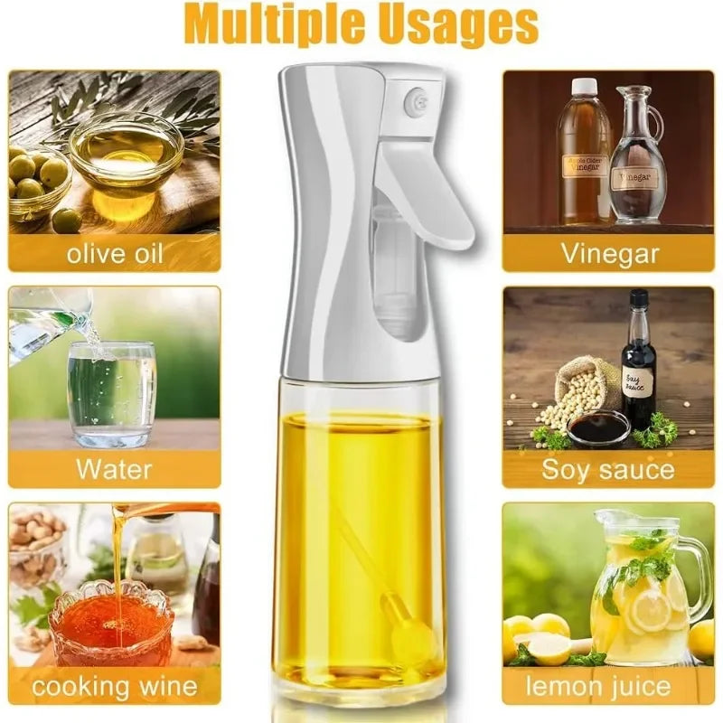 Elegant Oil Spray Dispenser – Refillable Kitchen Mist Bottle