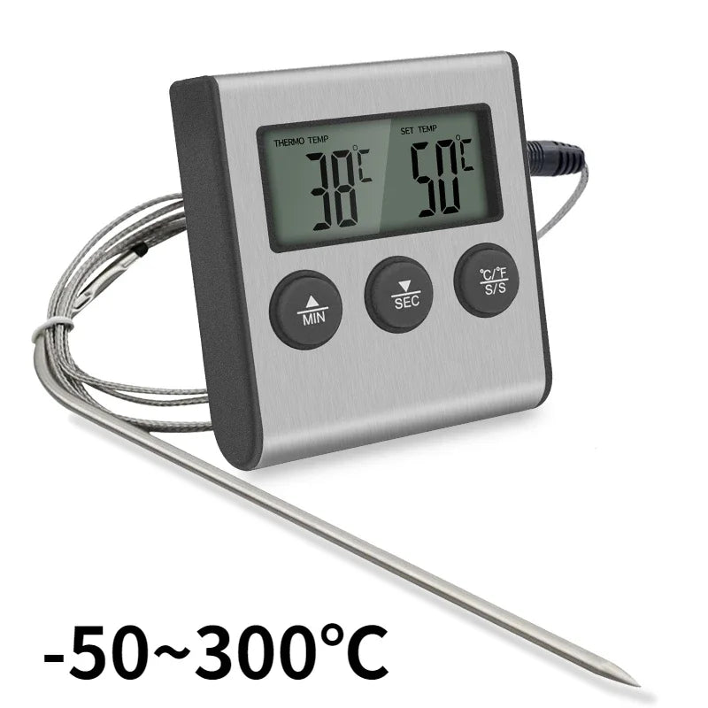 Smart Wireless BBQ Oven Thermometer Probe Timer