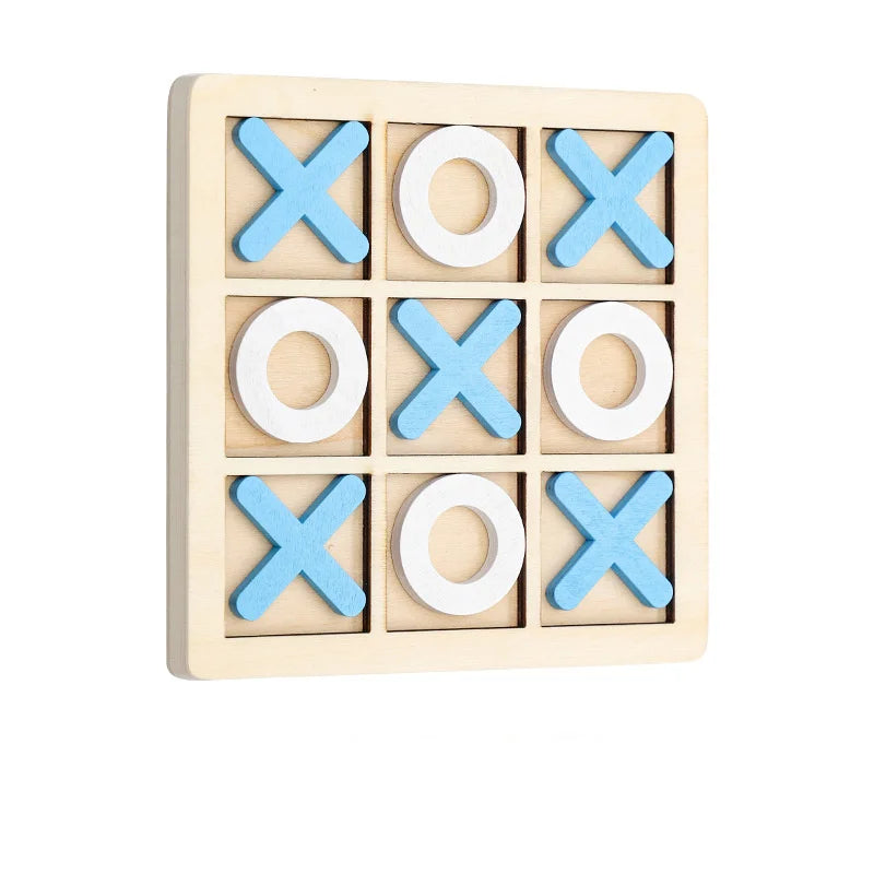 Classic Solid Wood Tic Tac Toe Game Set