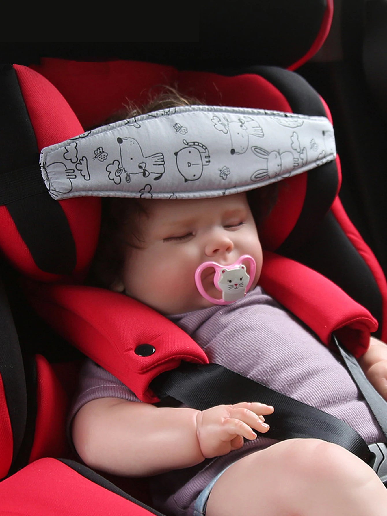 Adjustable Baby Car Seat Head Support Pillow