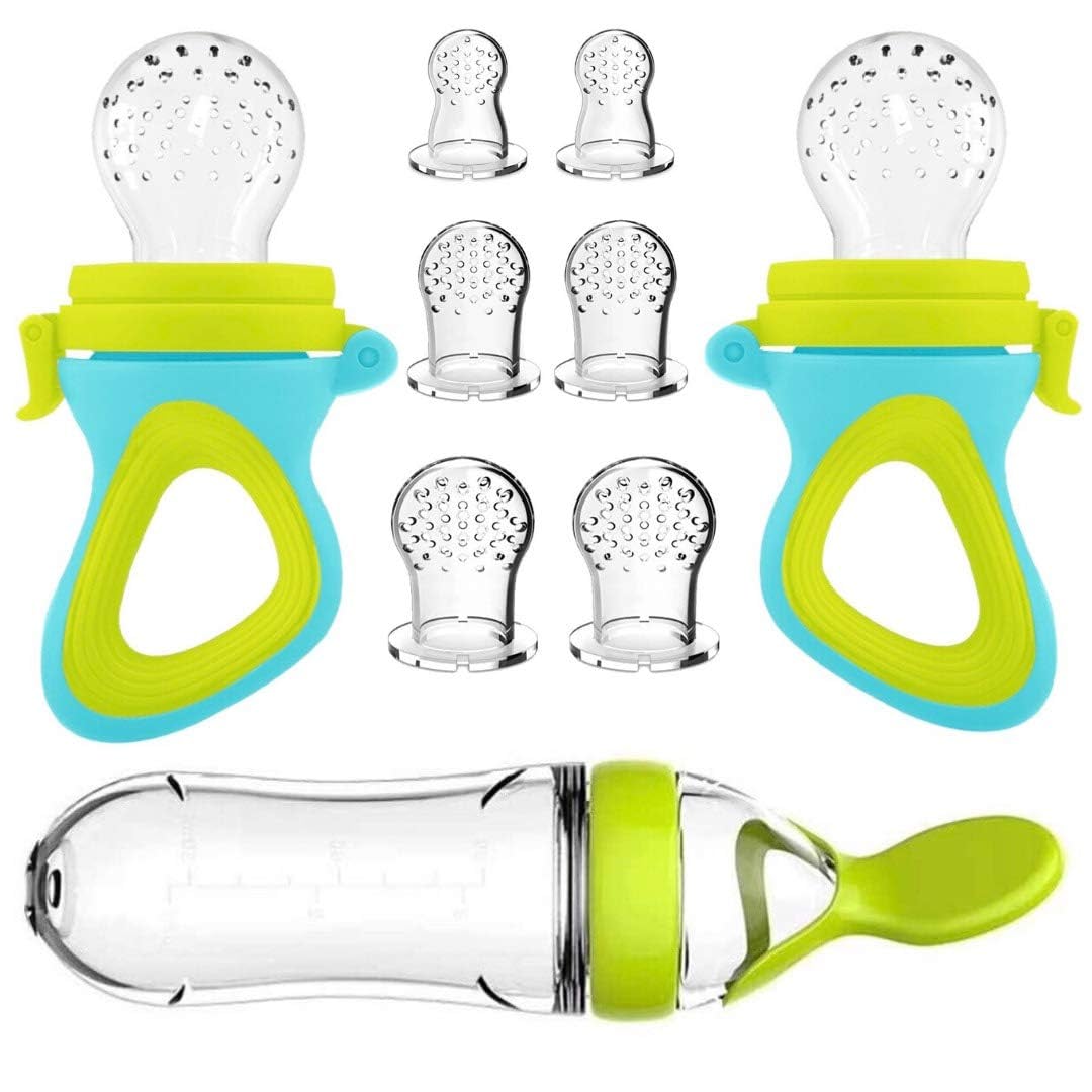 Silicone Baby Feeding Spoon Pacifier Training Bottle