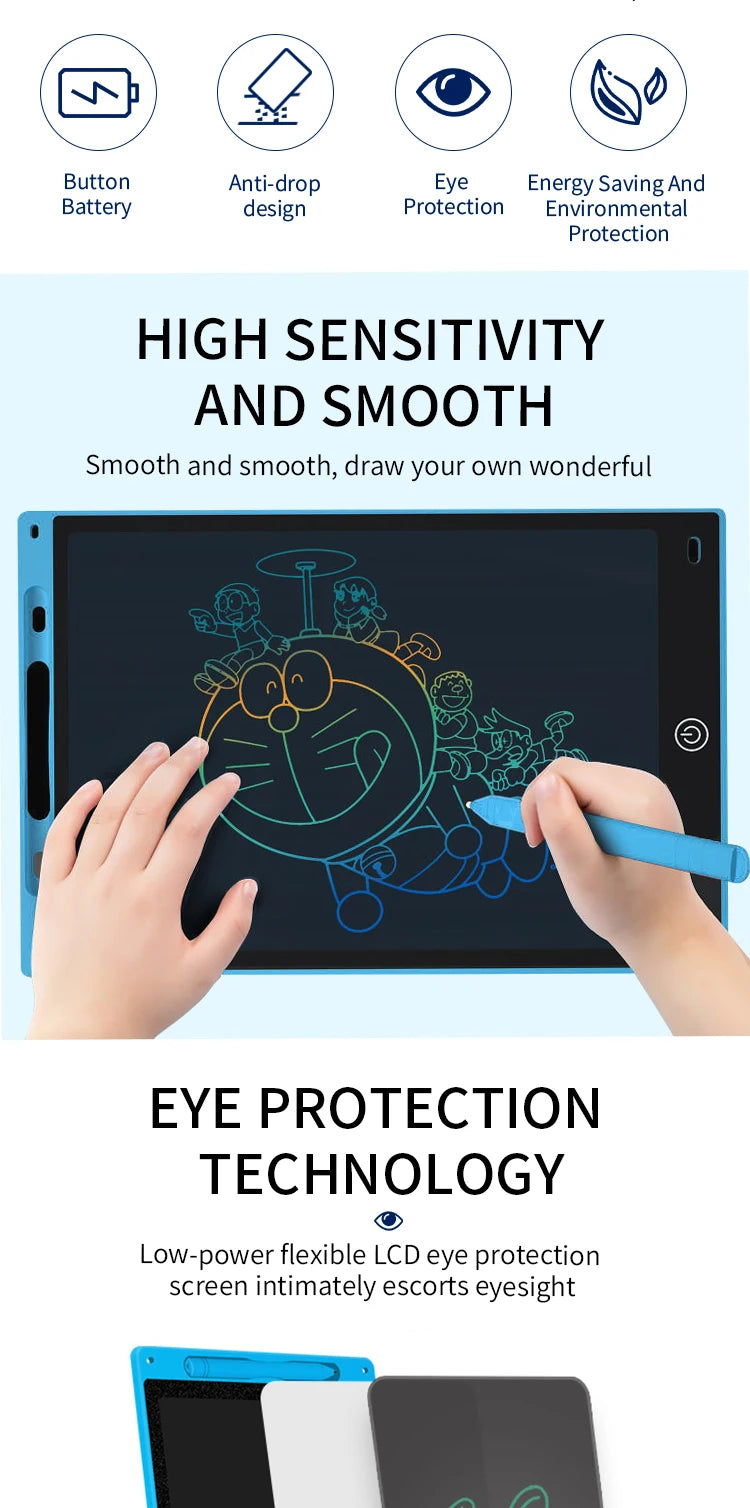 Rechargeable LCD Drawing Tablet for Kids – Creative Fun