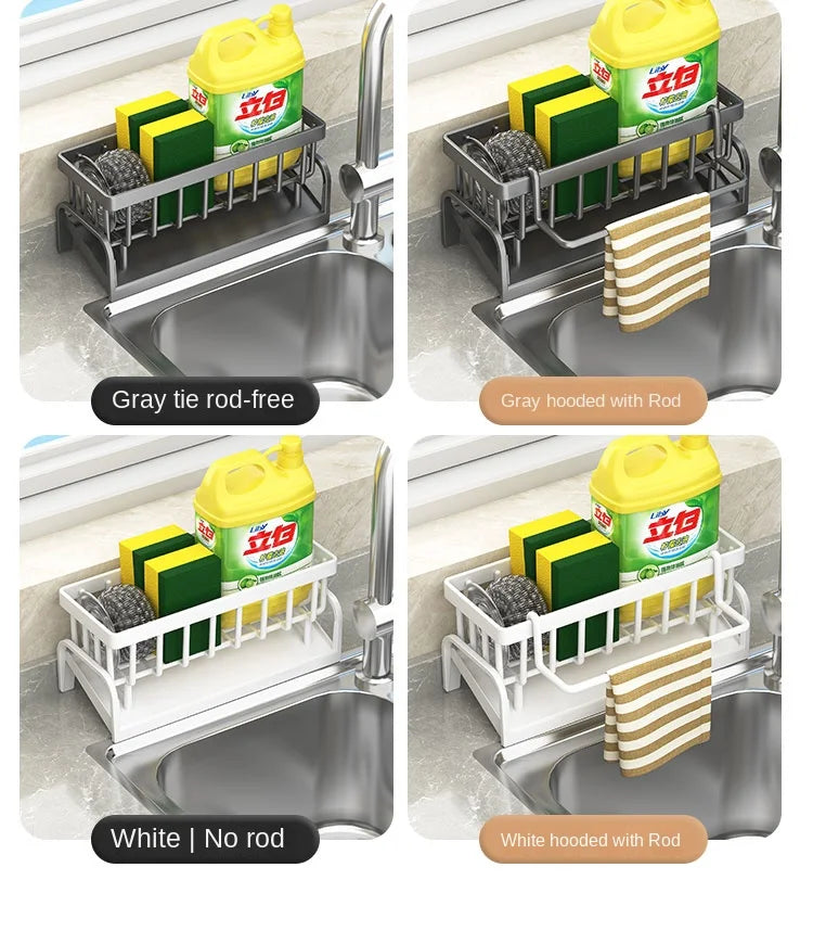 Multi-Purpose Sink Rack – Drain, Store, Organize Easily